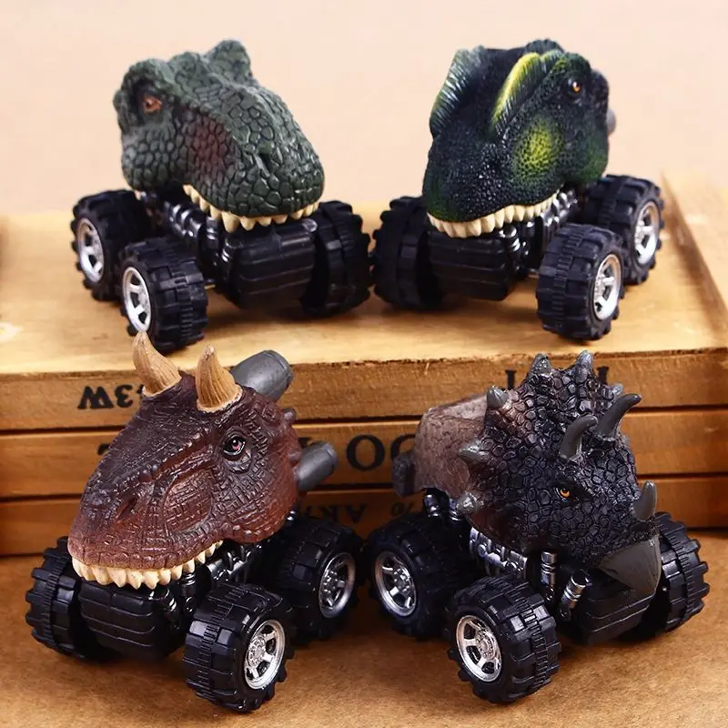 Детский подарок на день игрушечный динозавр модель Маленькая игрушечная машинка задняя часть автомобиля подарок тираннозавр рекс