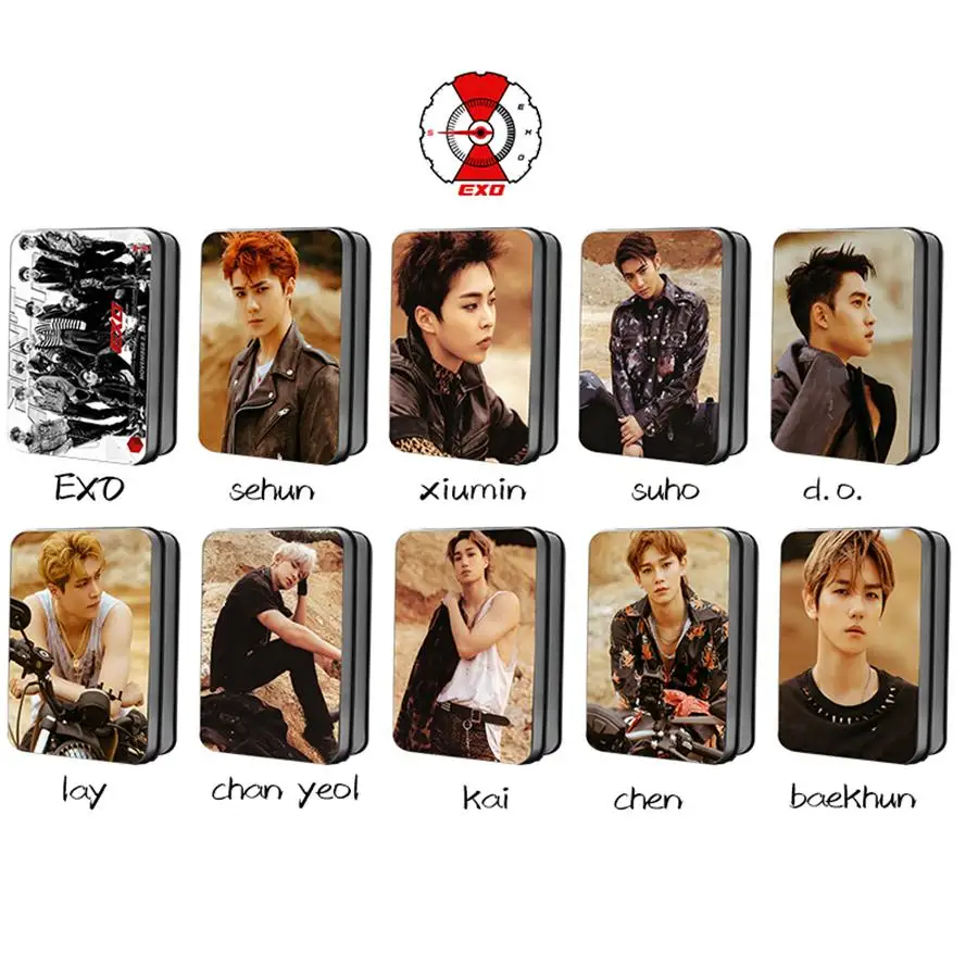 Kpop Exo Members Don T Mess Up My Tempo Polaroid Lomo Photo Card Sehun Xiumin Hd Photocard With Metal Box 30pcs Set Buy At The Price Of 7 99 In Aliexpress Com Imall Com