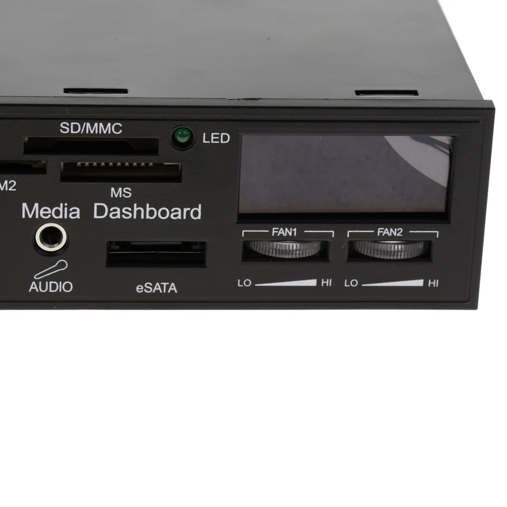 5 25 'Фронтальная панель Media Dashboard USB 3 0 концентратор кардридер ЖК контроллер
