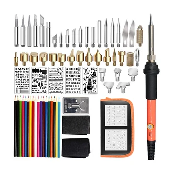 

71Pc Iron Kit Kit Welding Soldering Adjustable Temperature Multi Functional Welding Tool with Carry Case for Soldering Pyrograph