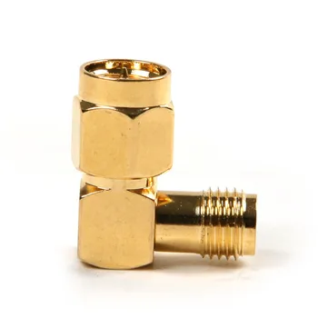 

1/5pc 1.6*1.5*0.8mm SMA Plug Male to SMA Jack Female Right Angle Connector Adapter for Turning the Inner Hole Antenna Into Elbow