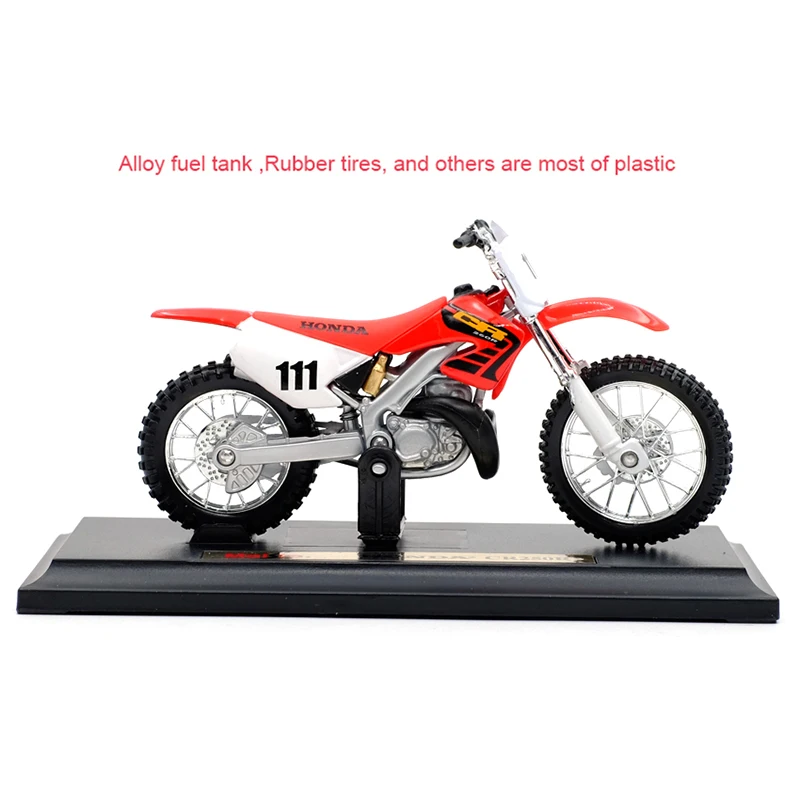 MAISTO 1:18 HON & DA CR250R Литая модель мотоцикла из сплава работающая Коротковолновая