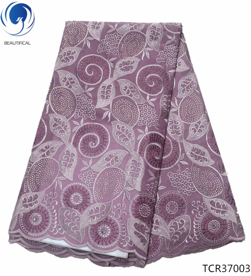 

BEAUTIFICAL Swiss cotton lace stones african voile lace fabric quality swiss lace african fabric TCR370