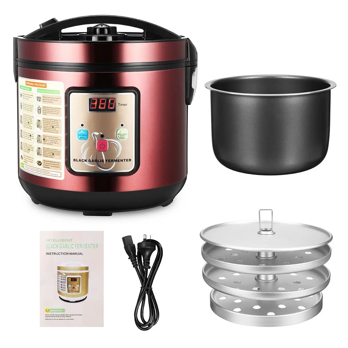 Automatic Garlic Fermenter 5L Ferment Box Black Garlic Drying Function Home Kitchen Appliances Automatic Garlic Fermenter 5L Ferment Box Black Garlic Drying Function Home Kitchen Appliances