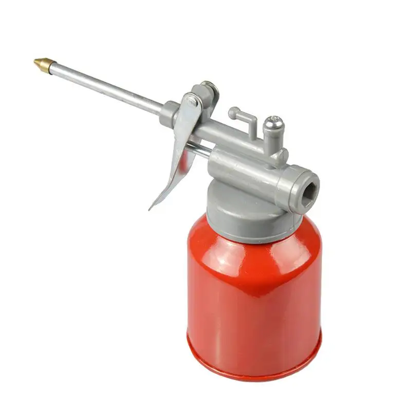 

High Pressure Machine Oil Can 350ML Plastic Hose Resistant to Copper Tip Nozzle Oiler Oil Spray Bottle Oil Can with Long