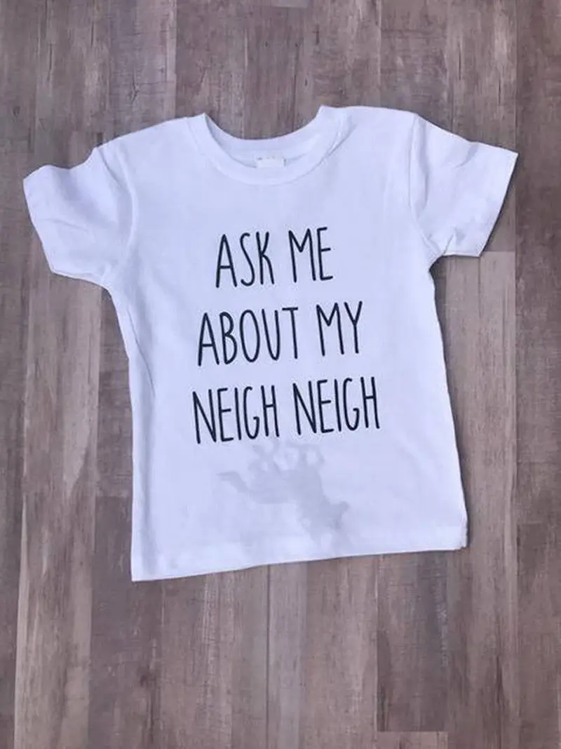

Toddler Baby Boy Girls Horse Inside T-shirt Tops Clothes Blouse T Shirts Tees
