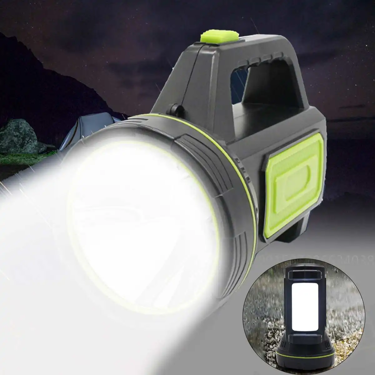 LED Handheld Spotlight Rechargeable Camping Hunting Flashlight Torch Spot Lights