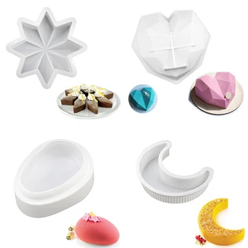 

3D Silicone Cake Mold Tools Food Grade Forms Christmas Decorating for Baking Cake Dessert Mousse Moulds