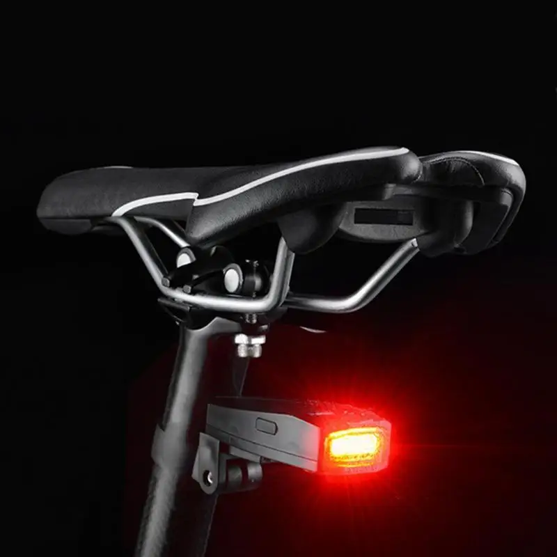 

Bicycle Tail Rear Light Anti Theft Bike Alarm Security System USB Rechargeable Safety Flash Brake Light Cycling Equipment