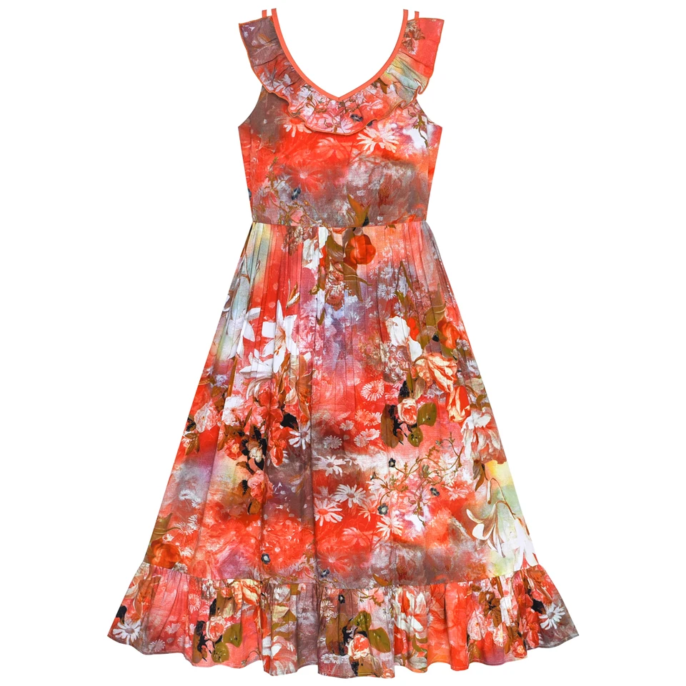floral cotton sundress