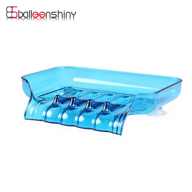 BalleenShiny прилавок для хранения мыла 2 присоски ванной мыльница лоток слива воды