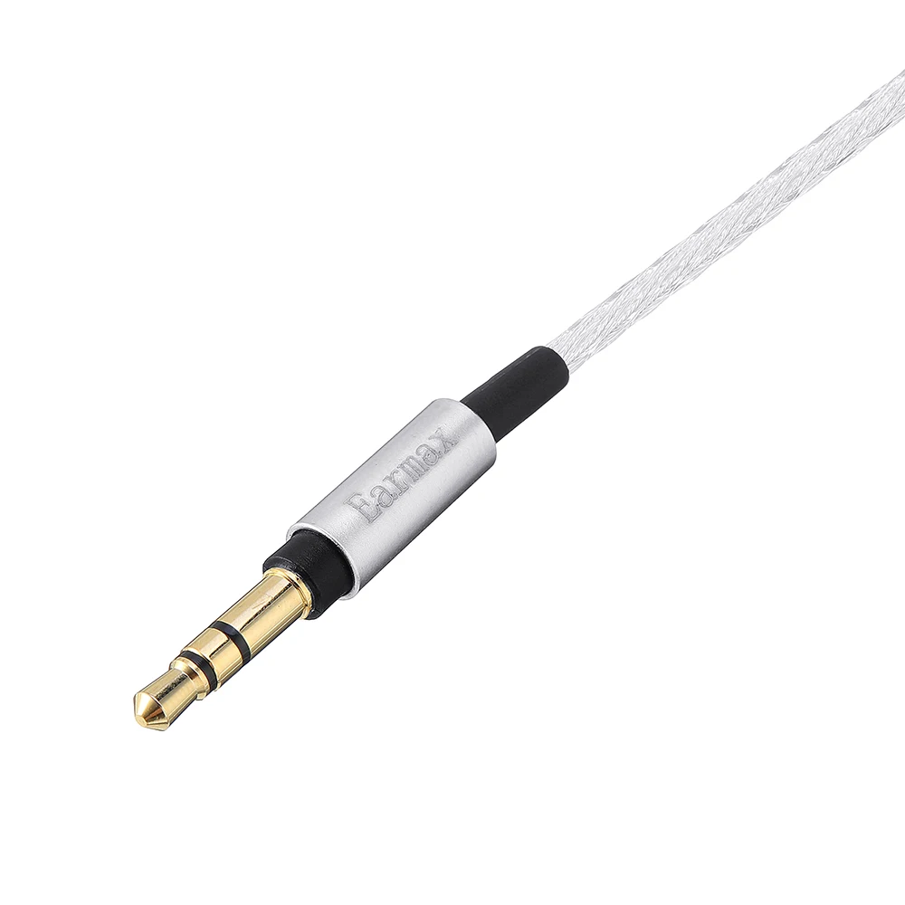Earmax серебрение наушников Модернизированный кабель 3 5 мм до 2 на обоих концах для