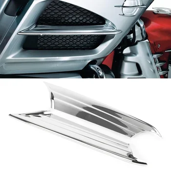 

Chrome Motorcycle Side Vent Fairing Fins Scoop Accents Trim Cover For Honda Goldwing GL1800 2012 2013 2014 2015 2016 2017