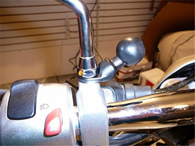 Motocicleta bicicleta ATV 9mm agujero y 1 "Bases de bolas + brazo de doble toma corto compuesto