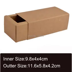 11,6x5,8x4,2 см 50 шт./лот ручной работы слайд коробка подарок kraft бумага коробка набор наклеек ящик