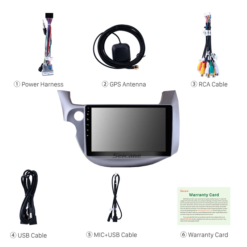 Discount Seicane 10.1 inch Android 8.1/8.0 1Din Car Radio For 2007-2013 Honda FIT Touchscreen GPS Multimedia Player Wifi Head Unit 3