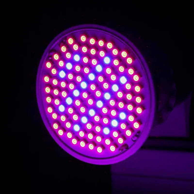 Полный спектр LED Grow Light 8W E27 500lm прожектор лампа цветок завод теплица Гидропоника