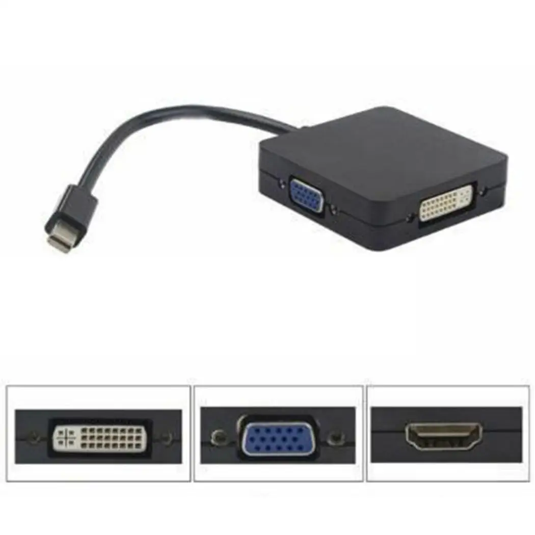 Мини Дисплей Порт DP в HD мультимедийный интерфейс VGA DVI конвертер кабель 19 см/7 5