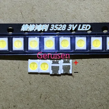 

1000PCS/LOT HONGLI TRONIC DOUBLE CHIPS LED Backlight 1210 3528 2835 1W 3V 100LM Cool white LCD Backlight for TV TV Application