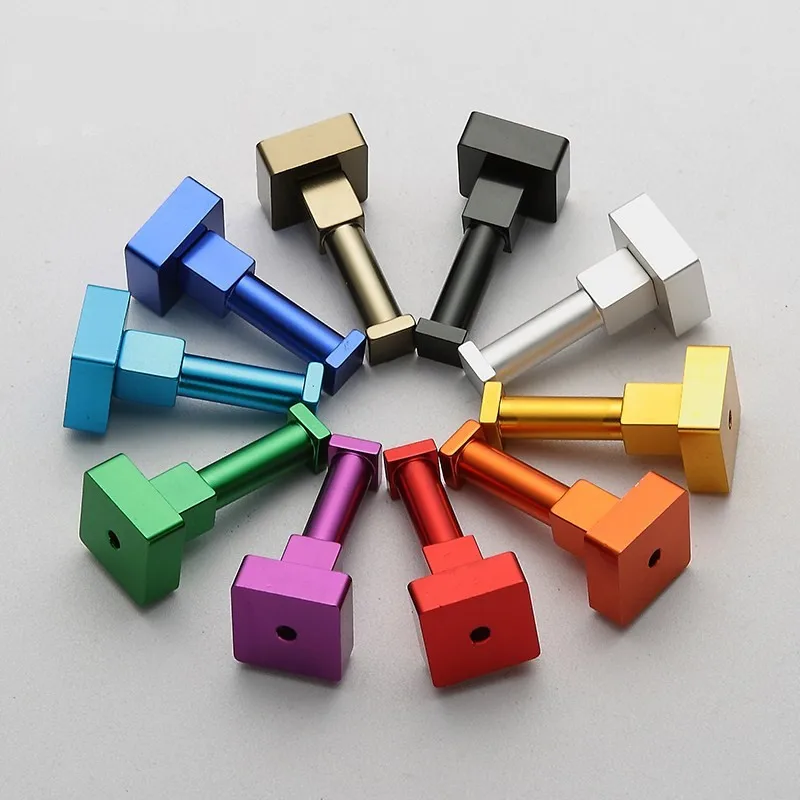 

1Pcs Variety Colors Clothes Hanger Space Aluminum Coat Hooks Kitchen Bathroom Single Hook Towel Racks Hanger