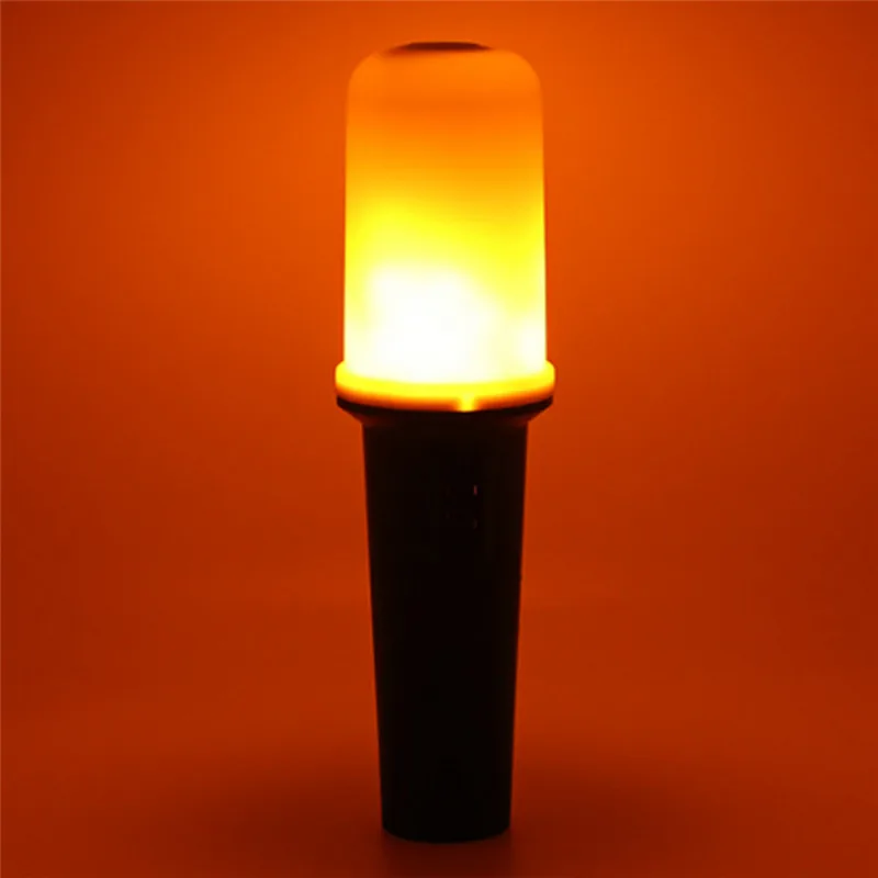 CLAITE Portable Handheld LED Flame Flashlight Battery Powered Emergency