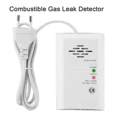 220 В угольный метан пропан горючих газов детектор утечки тестер для дома безопасности ЕС Plug