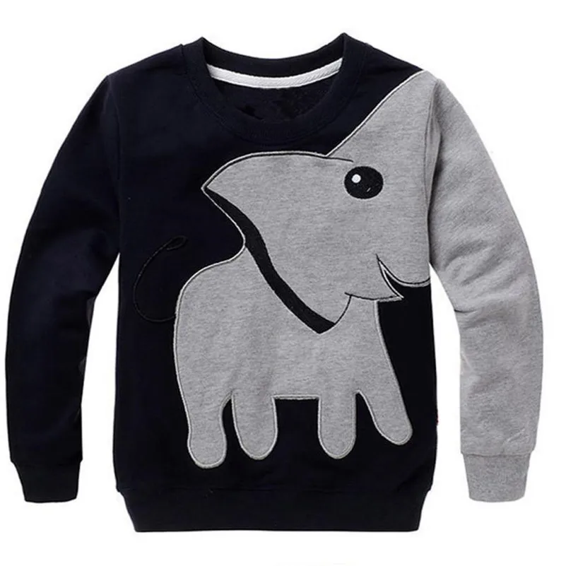 

2017 Toddler Baby Girls Boys Clothes Elephant Long Sleeve Blouse Tops Sweater Shirt D50