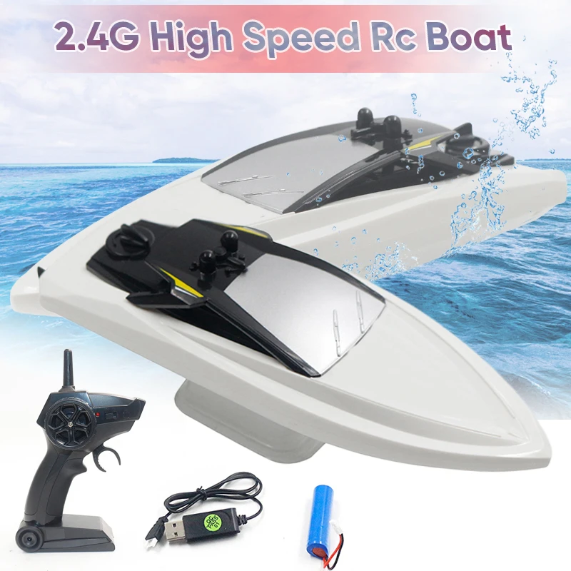 

1*Remote Control Boat 2.4G 4CH RC Boat 10km/h Speed Racing Remote Control Airship RC Toys