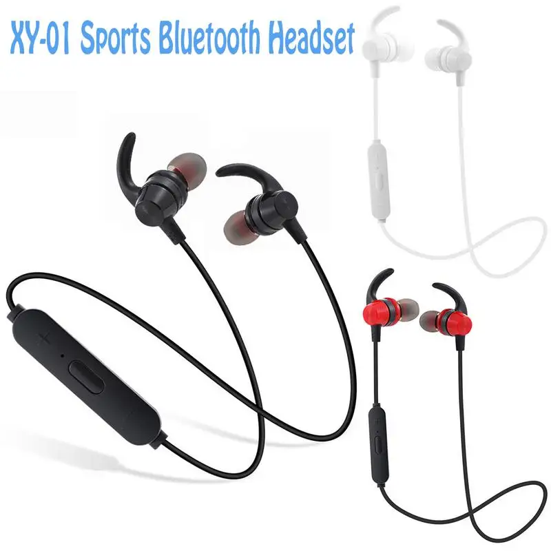 Magnet Bluetooth Earphone Sports Wireless Headset Headphone Stereo Bass Earbuds With Mic For Android Mobile Cell Phone | Электроника