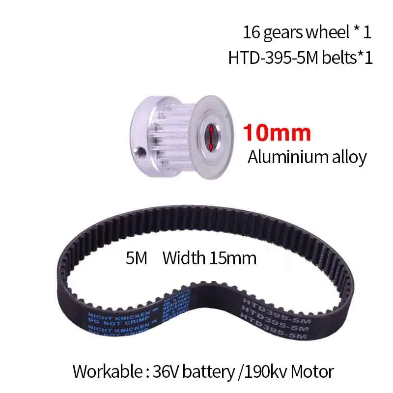 

Mini Gear Synchronous Wheel+Belt Set For Longboard Off Road Scooter Parts Replacement Accessories for Electrical Skateboard