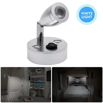 

12V Foldable LED Spot Reading Light Camper Caravan Interior Wall Lighting White
