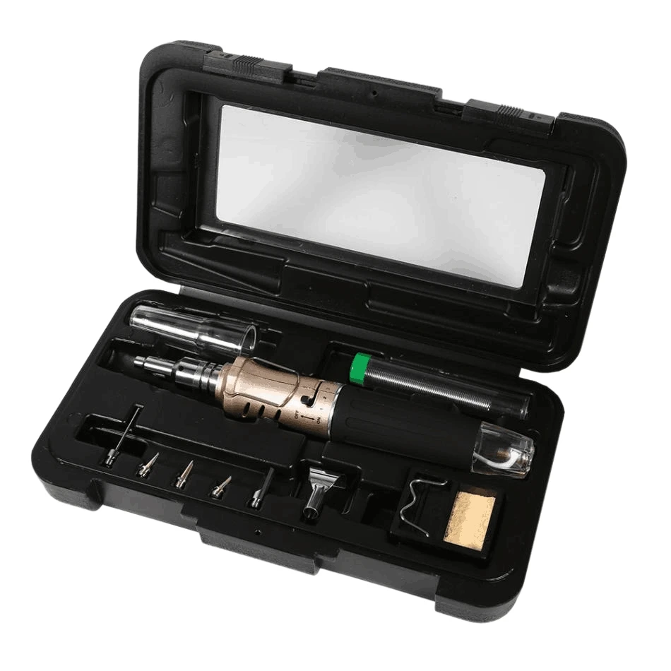 

10 In 1 Automatic Ignition Butane Soldering Iron Kit Welding Torch Tools Kit Electric Soldering Set Gas Blow Torch Pen