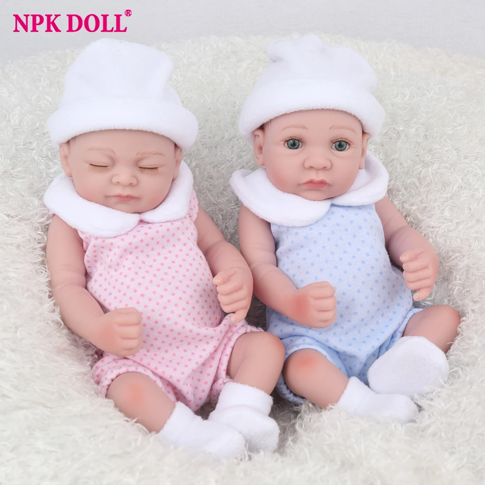 Кукла NPKDOLL 25 см полностью силиконовая кукла для новорожденных реалистичные Мини