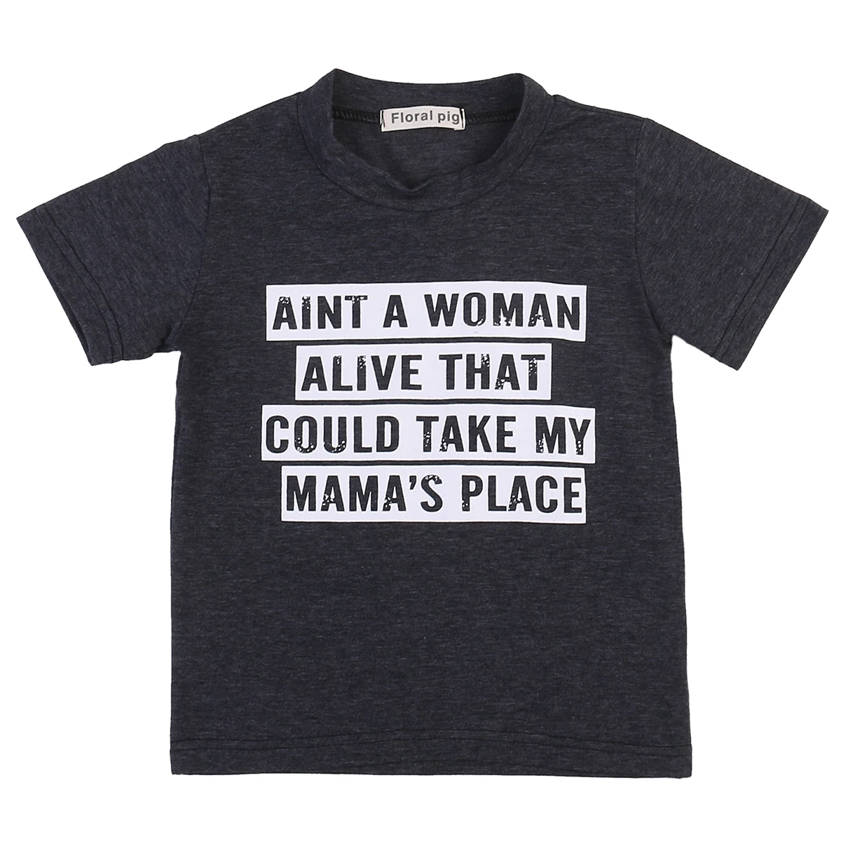 

aint a woman alive that could take my mommas place Print Short sleeve T shirt For Baby Boy