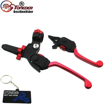 

STONEDER Red IGP Profile Pro Folding Clutch Brake Levers Pit Dirt 2017+ PitsterPro Piranha YCF Thumpstar Braaap Atomik DHZ SSR