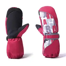 Новые детские варежки теплая одежда покрыта водоотталкивающим антискользящим материалом Нескользящие лыжные перчатки