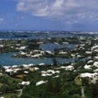 Buildings along a coastline Bermuda Poster Print (36 x 13) | Дом и сад