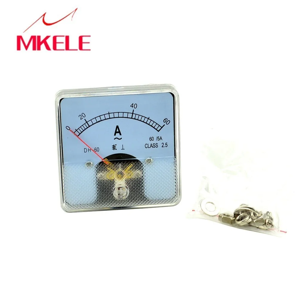 

New Arrivals AC DH-60(60) Ammeter Current Ampere Meter Pointer Diagnostic-tool Amperimetro Ampermeter Test Equipment China