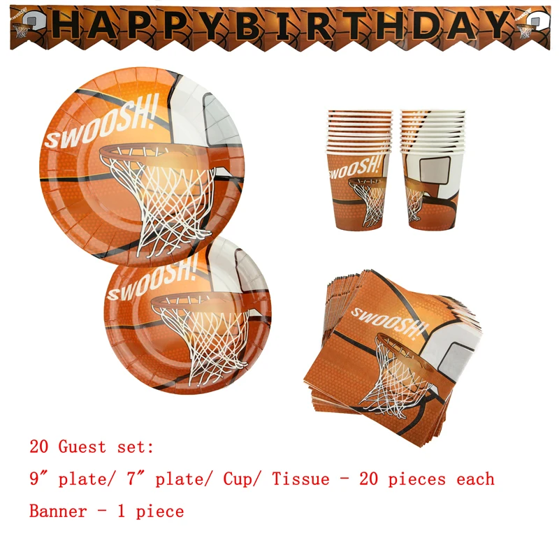 81 шт набор Единорог баскетбольная игра тематические вечерние принадлежности набор, одноразовая посуда День рождения украшения