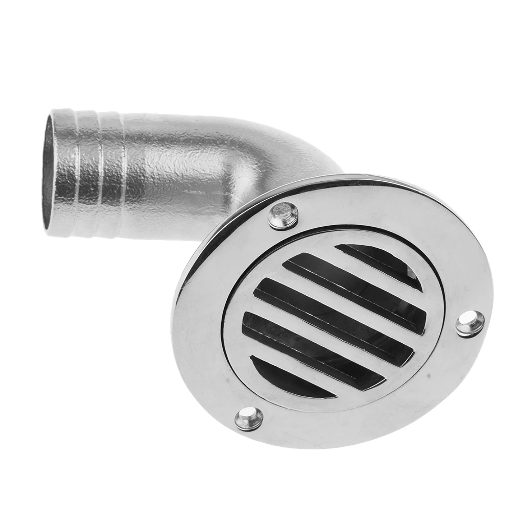 

Marine Stainless Steel Boat Deck Drain Scupper 90 Degree For Boat/Yacht/Sailboat Replacement Accessories