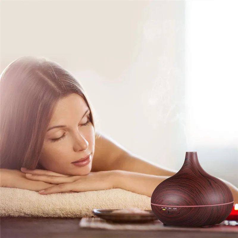 

Essential Oil Diffuser Aroma Cool Mist Humidifier with Waterless Auto Shut-off and 7 Color LED Light and BPA Free D20
