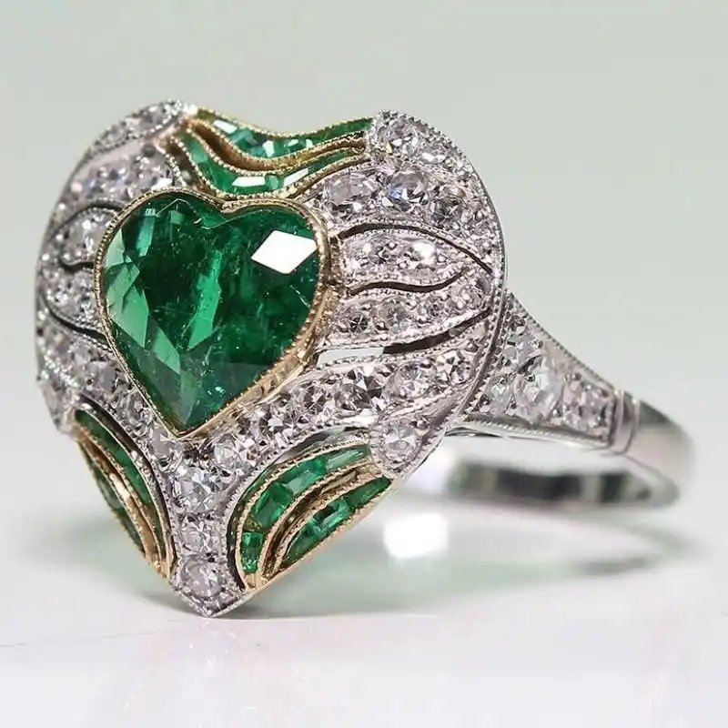 Модные искусственные роскошные бриллиантовые обручальные кольца обещают Любовь