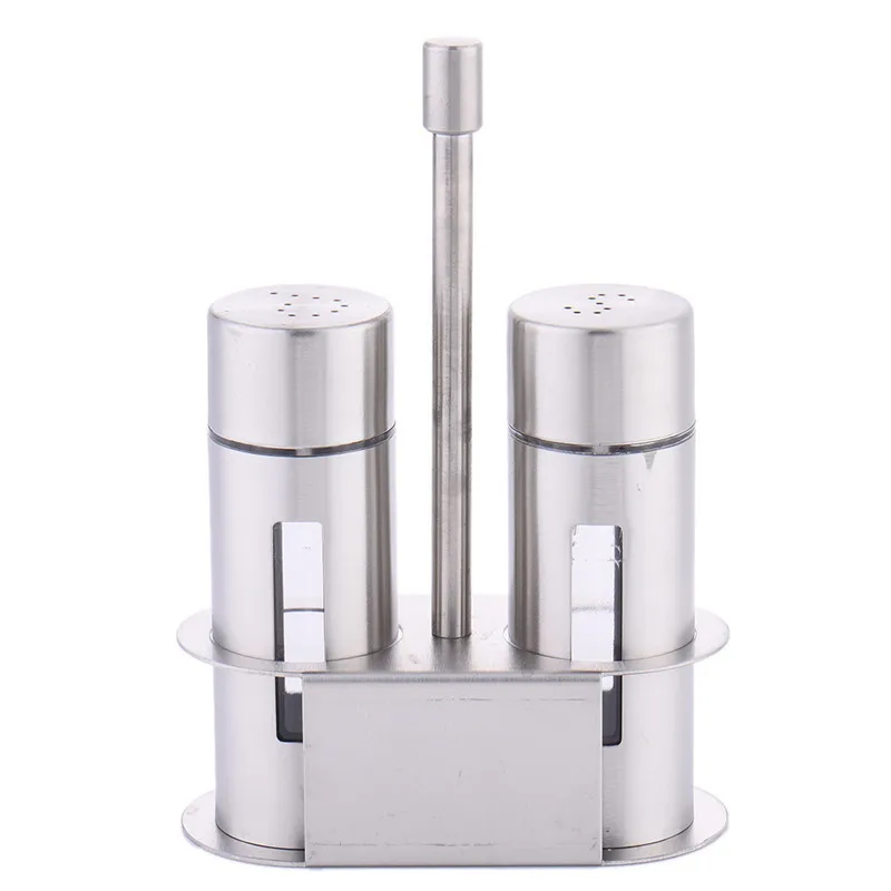 

1 Set Spice Pepper Shakers Sugar Salt Condiment Tins Oil Bottle Stainless Steel Seasoning Storage Kitchen Cooking Barbecu