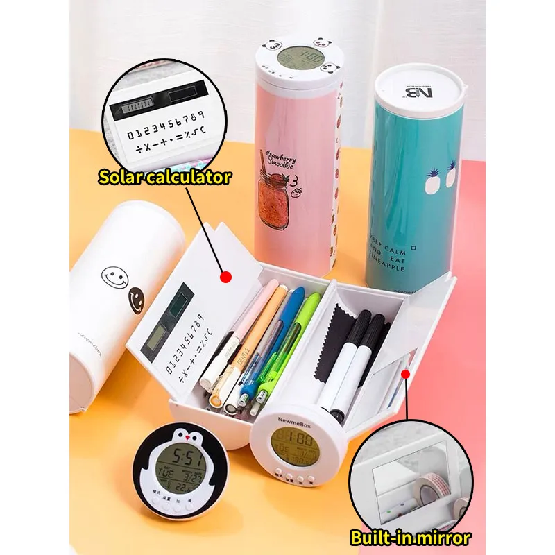 

Creative Doodle Pencil Case Large Capacity Multi-function Pencil Box Portable Pen Holders School Supplies Stationery School Gift
