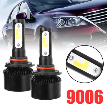 

Mayitr 2pcs 9006 Single Beam Fog Lamp 250W 25000LM COB LED Car Headlight Bulb Kit White+Yellow+Blue for Car Light Source