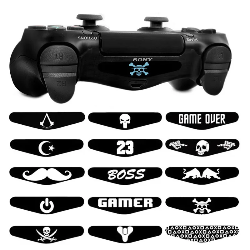 2 шт. виниловые светодиодные наклейки для контроллеров Sony Playstation 4 Dualshock 4|protection