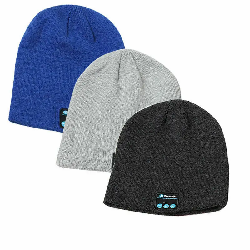 

Smart Wireless Bluetooth Cap Unisex Warm Beanie Hat Headset Music Speaker Mic