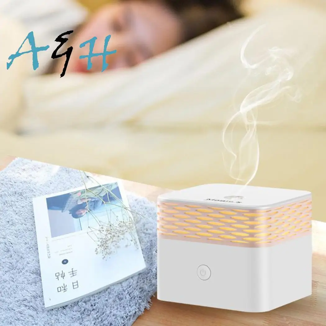 

USB Electric Ultrasonic Air Humidifier Essential Oil 7-20Square Meters < 3W Aroma 5Hours Diffuser LED White