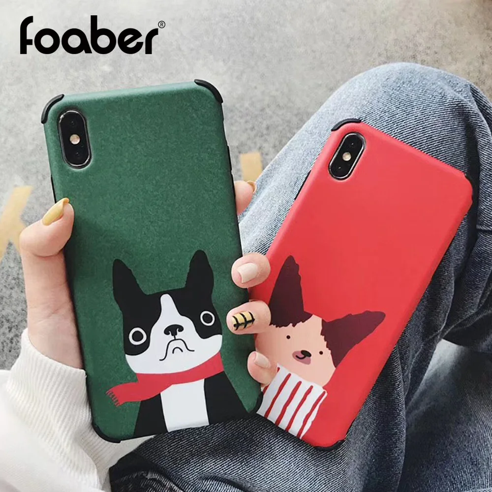 Модный чехол Bulldog для iphone XS Max XR X 6 6S 8 7 plus задняя крышка роскошные мягкие чехлы с