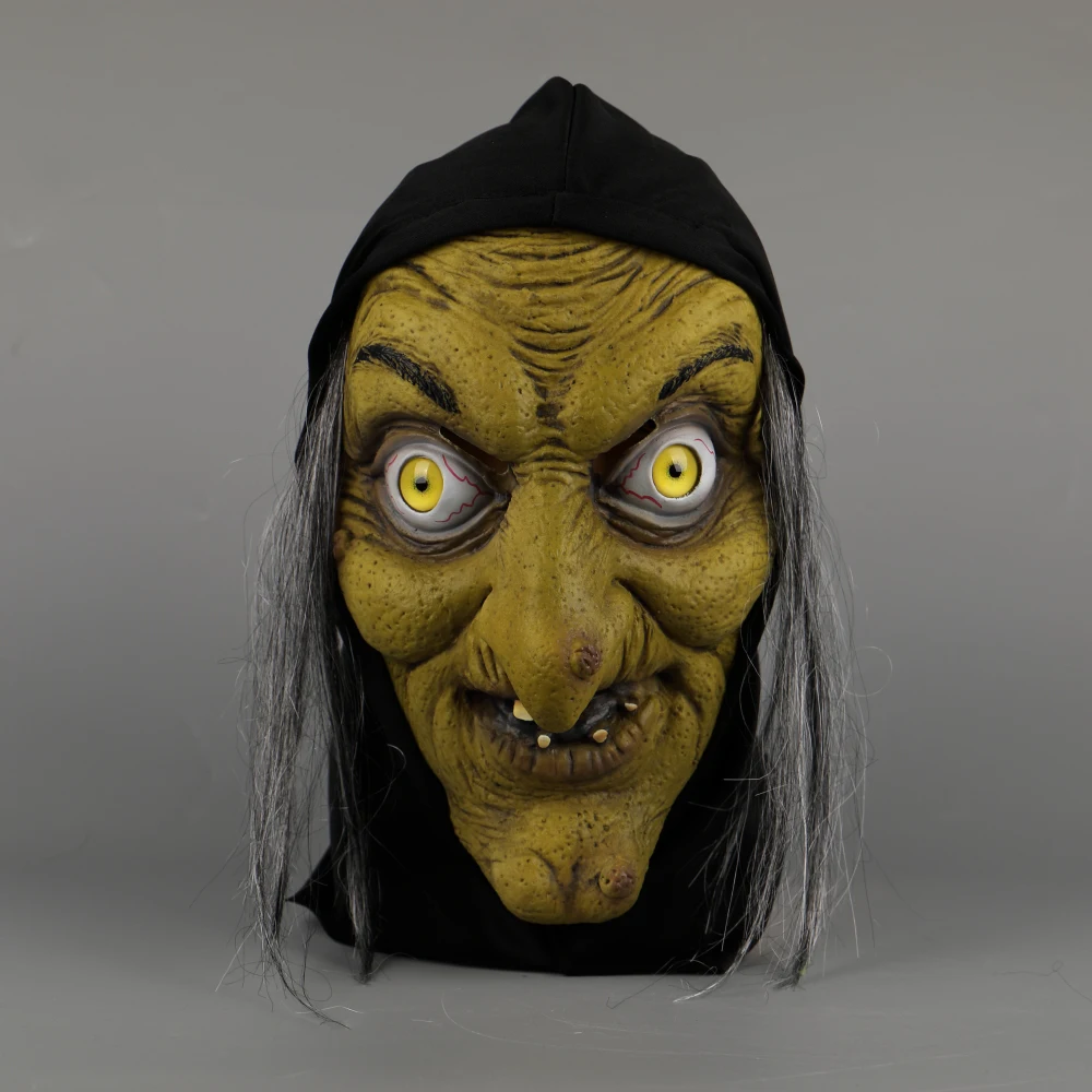 Маска ведьмы Ghoul страшные маски для хеллоуина латексная Маскарадная маска демон